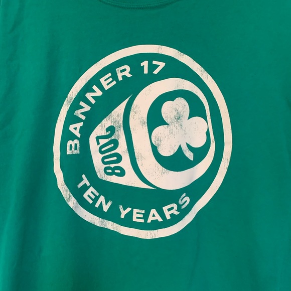 Boston Celtics Mitchell & Ness Banner 17 2008 Ten Years World Championship - Picture 4 of 8